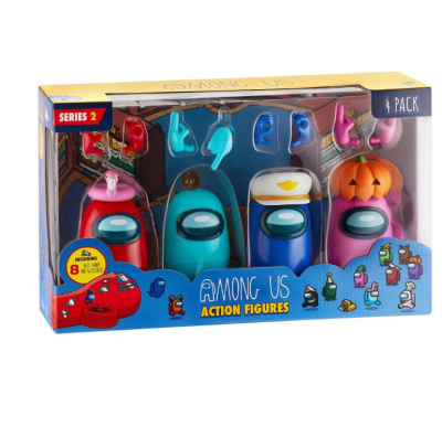 Among Us Crewmate Figuurit 13cm 4-Pack
