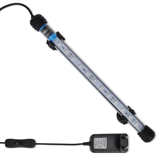vidaXL LED-akvaariovalaisin 28 cm sininen