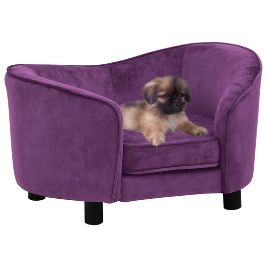 vidaXL Koiran sohva viininpunainen 69x49x40 cm plyysi