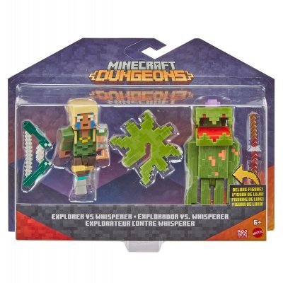 Minecraft Dungeons Explorer VS Whisperer figuurit 2 kpl