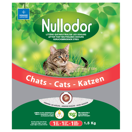 Nullodor-silikaattikuivike - 3 litraa (1,5 kg)
