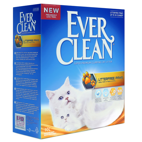 Ever Clean® Litterfree Paws -kissanhiekka - 10 l