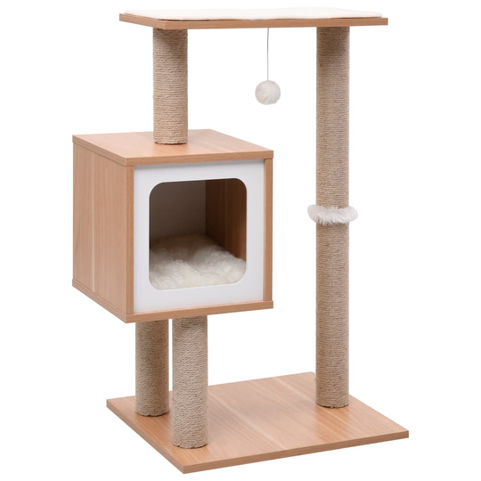 vidaXL Kissan kiipeilypuu sisal-raapimismatolla 82 cm