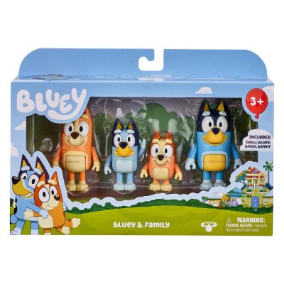 Bluey & Family figuurit 4 kpl pakkaus