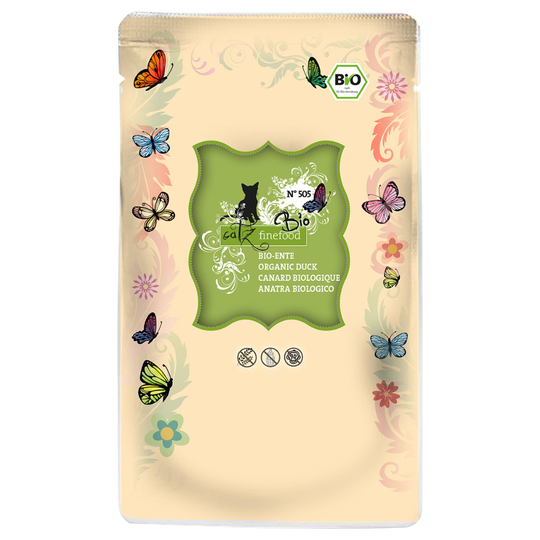 Catz finefood Luomu 24 x 85 g - No. 505 luomuankka