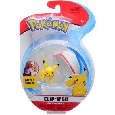 Pokémon Clip N go Pikachu pokeballin kanssa