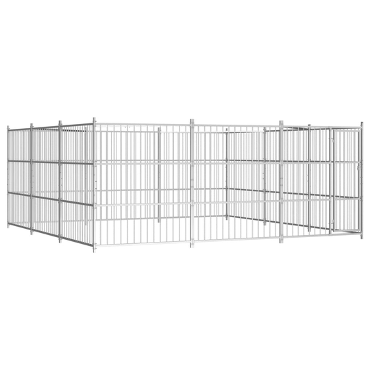 vidaXL Koiran ulkohäkki 450x450x185 cm