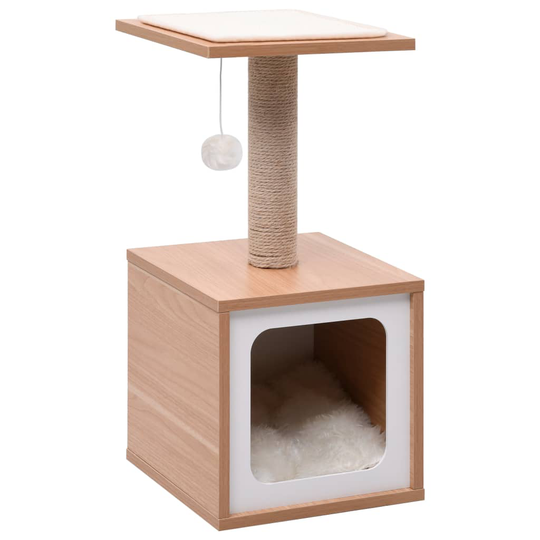 vidaXL Kissan kiipeilypuu sisal-raapimismatolla 62 cm