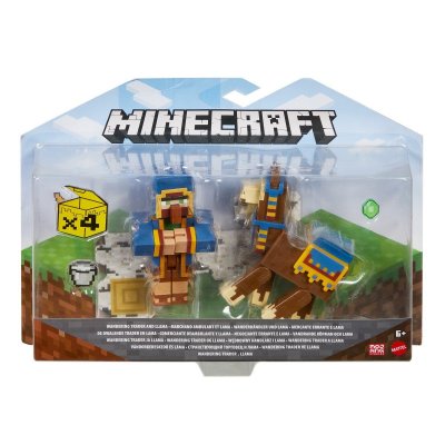 Minecraft Wandering Trader & laamafiguurit 2 kpl