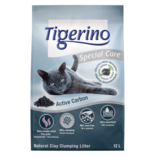 Tigerino Special Care -kissanhiekka - Active Carbon - 14 l