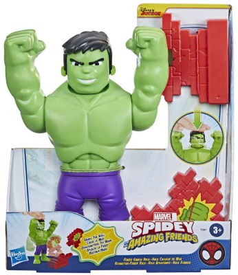 Spidey and his Amazing Friends Hulken toimintahahmo smash the wall