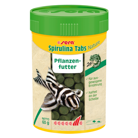 sera Spirulina Nature -ruokatabletit - 100 tablettia