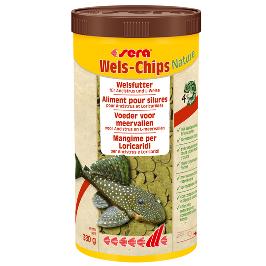 sera Wels-Chips Nature -ruokatabletit - 250 ml