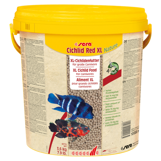 sera Cichlid Red XL Nature -raeruoka - 10 litraa