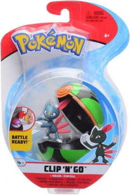 Pokémon Clip N go Sneasel pokeballin kanssa