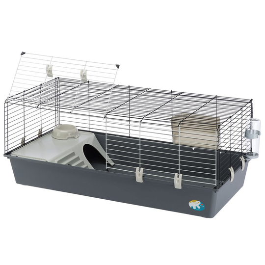 Ferplast Rabbit 120 -pieneläinhäkki - harmaa: P 118 x L 58,5 x K 51,5 cm