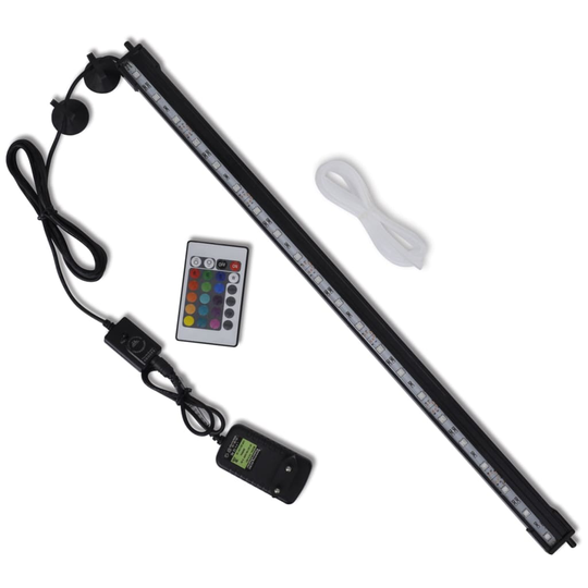 vidaXL LED-akvaariovalaisin kuplatoiminnolla RGB 56,5 cm