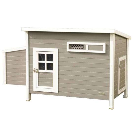 Kerbl ECO kanankoppi Barney muovi 137x73x83 cm harmaa ja valkoinen