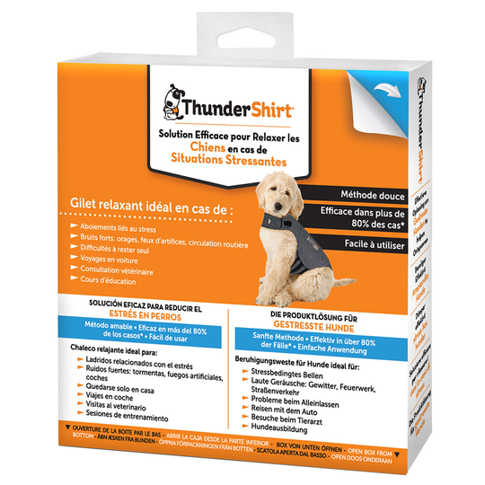 ThunderShirt® rauhoittava liivi, harmaa - XS-koko