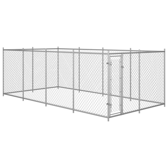 vidaXL Koiran ulkohäkki 8x4x2 m