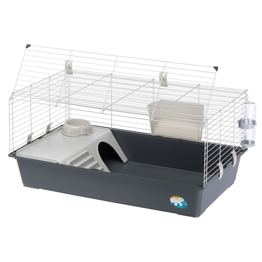 Ferplast Rabbit 100 -pieneläinhäkki - harmaa: P 95 x L 57 x K 46 cm