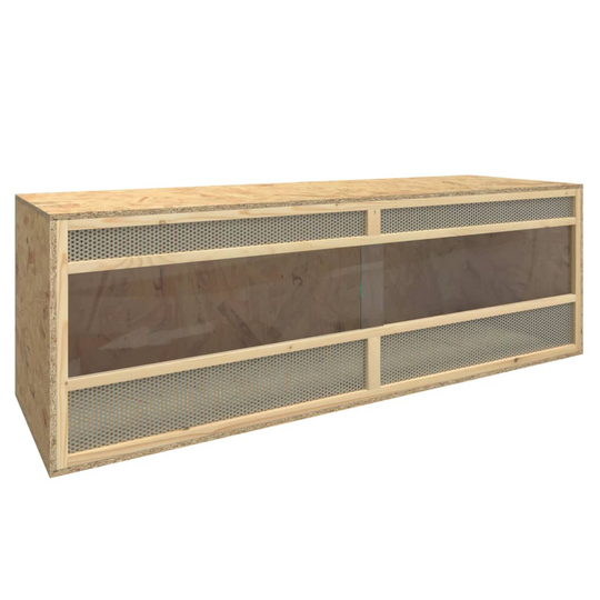 vidaXL Terraario tekninen puu 144x46x48 cm