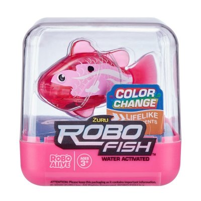Robo Alive Robotfisk Värinvaihto interaktiivinen, vaaleanpunainen