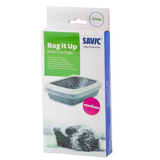 Savic Bag it Up Litter Tray Bags - Medium - 12 kpl