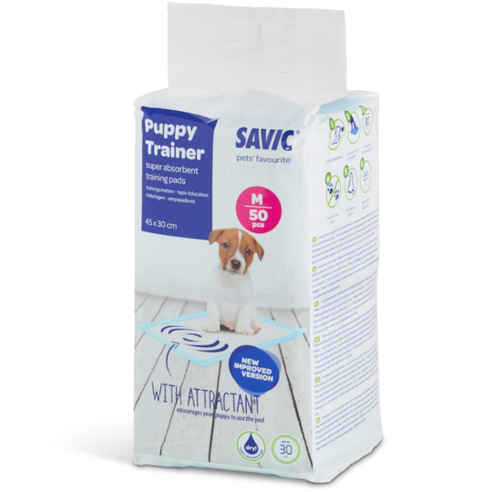 Savic Junior kissan- ja koiranvessa 56 cm - Savic Puppy Trainer Pads Medium, 50 kpl