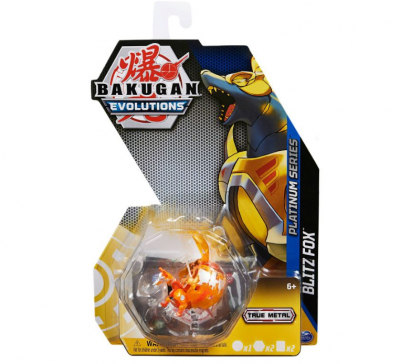 Bakugan Evolutions Blitz Fox Platinum Series figuuri keltainen