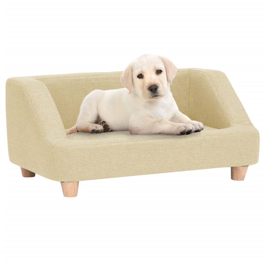 vidaXL Koiran sohva kerma 95x63x39 cm pellava