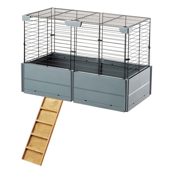 Ferplast Multipla Double -pieneläinhäkki - kattolaajennus: P 37 x L 72 x K 50 cm